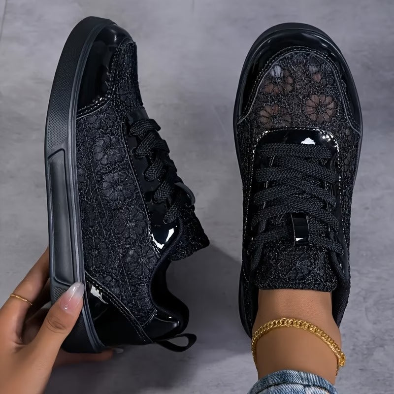 Lazo | Zapatillas de Encaje Floral