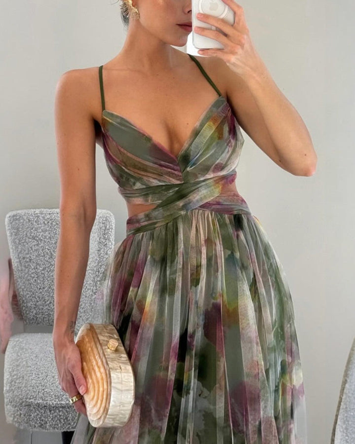 Giselle - Encantador Maxi-vestido con Estampado Floral