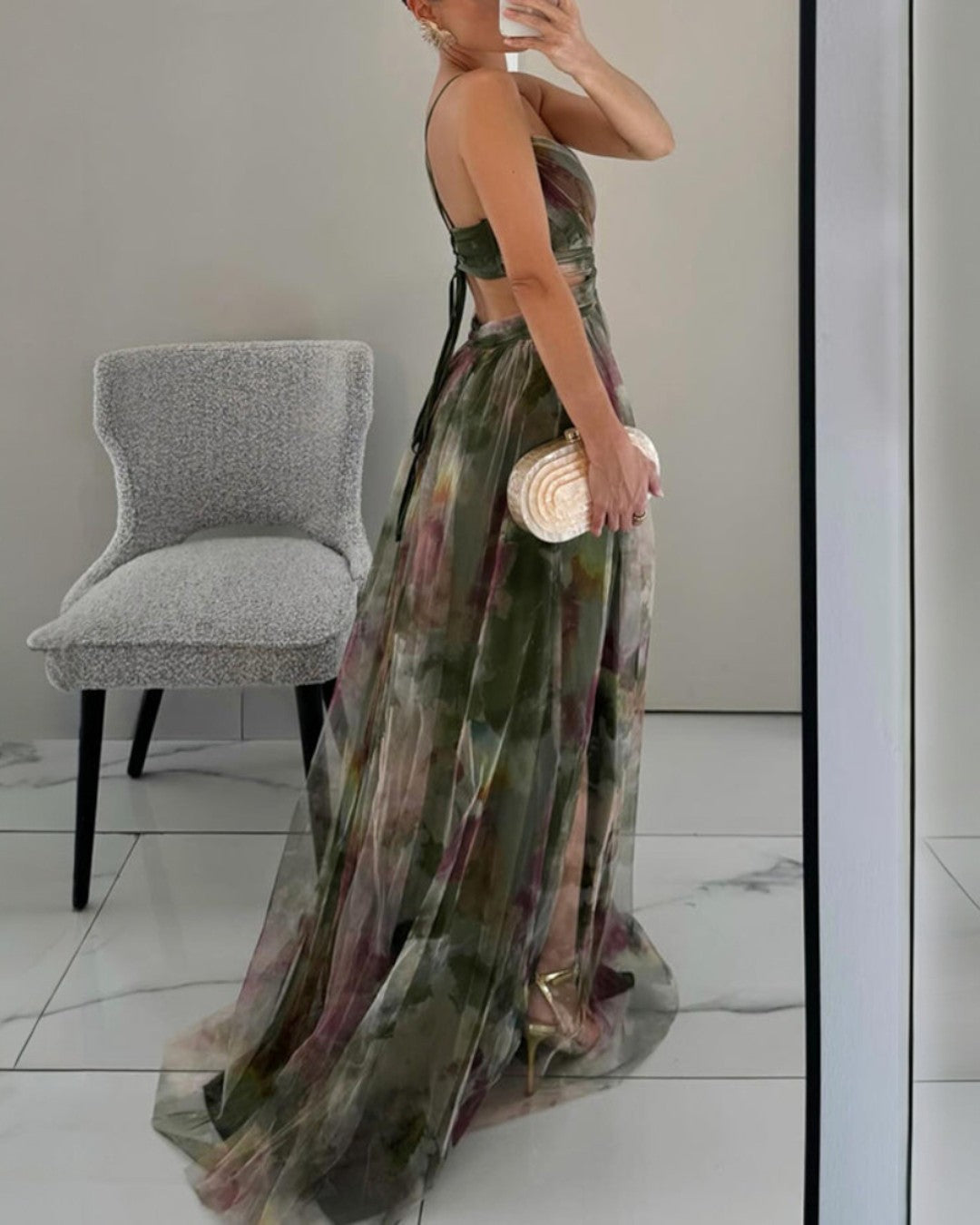 Giselle - Encantador Maxi-vestido con Estampado Floral