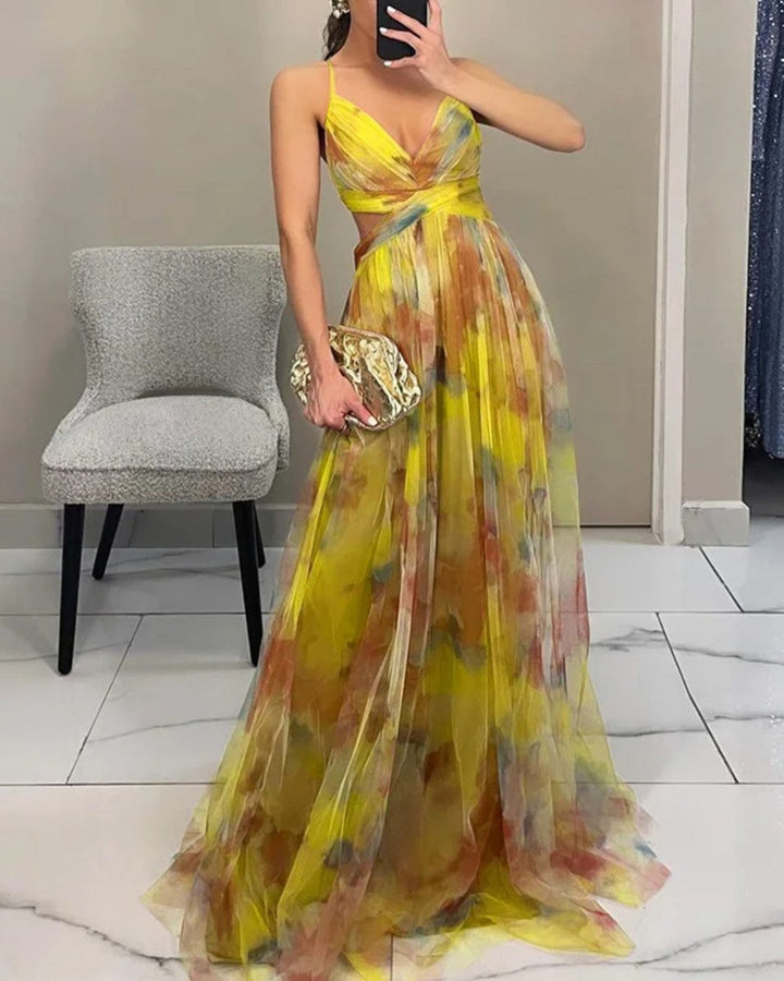 Giselle - Encantador Maxi-vestido con Estampado Floral