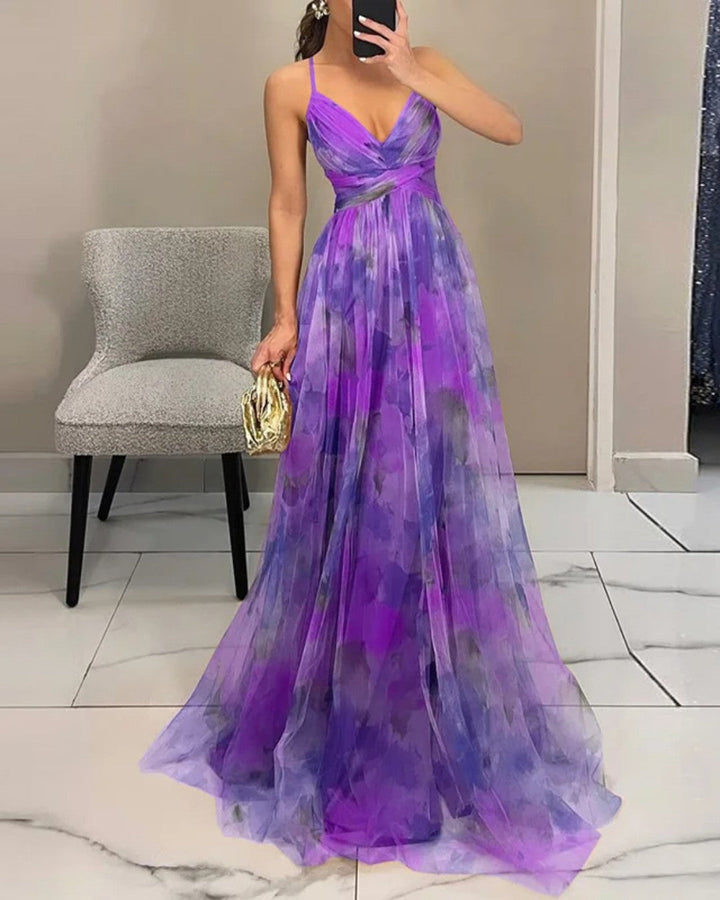 Giselle - Encantador Maxi-vestido con Estampado Floral